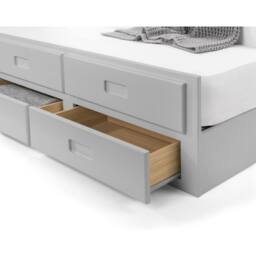 Cheshire Amethyst Bed With Underbed & Drawers - Dove Grey - Single (90cm) - thumbnail 8