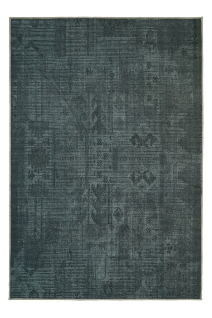 Kukoon Green Aztec Tribal Washable & Non Slip Distressed Living Room Area Rug - Size: 160 cm x 230 cm - image 1