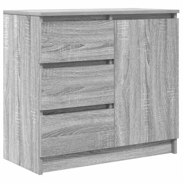 Berkfield Home Sideboard with Drawer Grey Sonoma 71x35x65 cm Engineered Wood - Size: 71 x 35 x 65 cm - image 1