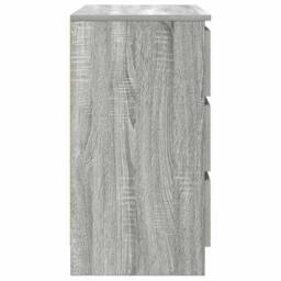 Berkfield Home Sideboard with Drawer Grey Sonoma 71x35x65 cm Engineered Wood - Size: 71 x 35 x 65 cm - thumbnail 7