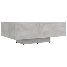 Berkfield Home Modern Coffee Table Concrete Grey 85x55x31 cm Engineered Wood - Size: 85 x 55 x 31 cm - thumbnail 3