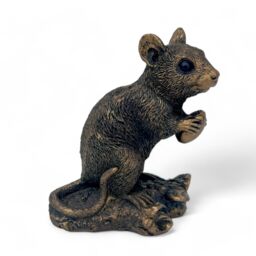 Animal Crackers Mouse With Acorn Figurine From The Leonardo Reflections Bronzed Range in Bronze - thumbnail 7