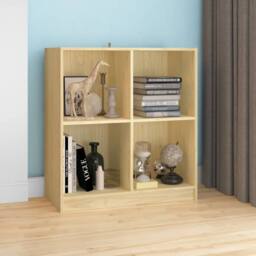 Berkfield Home Sideboard 70x33x76 cm Solid Pinewood in Brown - Size: 70 x 33 x 76 cm - thumbnail 2