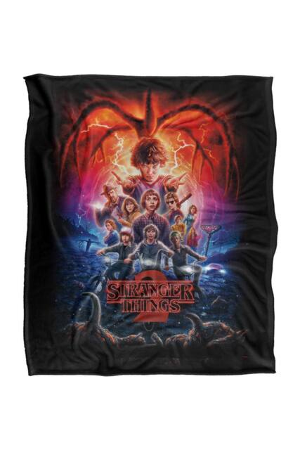 Stranger Things Season 2 Poster Super Soft Throw Blanket 152 X 127 Cm - image 1