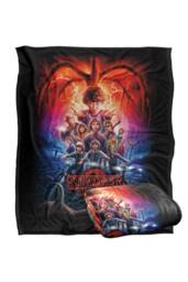 Stranger Things Season 2 Poster Super Soft Throw Blanket 152 X 127 Cm - thumbnail 2