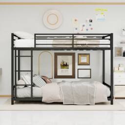 STILVORA Bed Frame 3ft Single with metal frame Black - Size: Junior - thumbnail 2