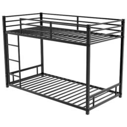 STILVORA Bed Frame 3ft Single with metal frame Black - Size: Junior - thumbnail 5