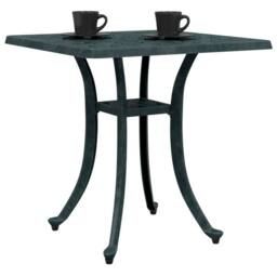 Berkfield Home Garden Table Green 53x53x53 cm Cast Aluminium - Size: 53 x 53 x 53 cm - thumbnail 4