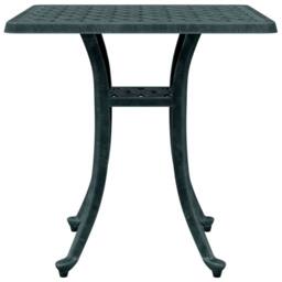 Berkfield Home Garden Table Green 53x53x53 cm Cast Aluminium - Size: 53 x 53 x 53 cm - thumbnail 6
