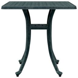 Berkfield Home Garden Table Green 53x53x53 cm Cast Aluminium - Size: 53 x 53 x 53 cm - thumbnail 5