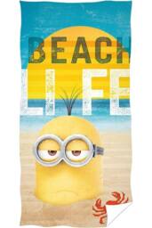 Minions Kevin Beach Towel in Bright Yellow