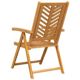 Berkfield Home Reclining Garden Chairs 4 pcs Solid Wood Acacia - thumbnail 7