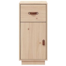 Berkfield Home Sideboard 34x40x75 cm Solid Wood Pine in Brown - Size: 34 x 40 x 75 cm - thumbnail 6