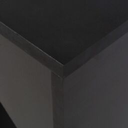 Berkfield Home Bar Table with Moveable Shelf Black 138x39x110 cm - Size: 138 x 39 x 110 cm - thumbnail 5