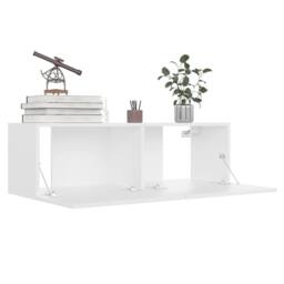 Berkfield Home 8 Piece TV Cabinet Set White Engineered Wood - thumbnail 5