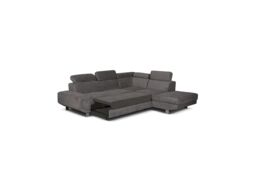OLYMPIA FURNITURE Artic Right Arm Corner Grey Color Sofa Bed With Storage - Premium Quality Fabric - thumbnail 2