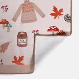 OHS Ultra Soft Gonk Print Quick Dry Hotel Quality Hand Towel in Natural - thumbnail 4