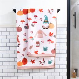 OHS Ultra Soft Gonk Print Quick Dry Hotel Quality Hand Towel in Natural - thumbnail 1