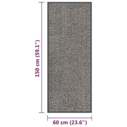 Berkfield Home Doormat Tufted 60x150 cm Light Brown - thumbnail 5