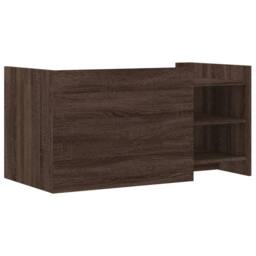 Berkfield Home Coffee Table Brown oak 100x50x50 cm Engineered Wood - Size: 100 x 50 x 50 cm - thumbnail 6