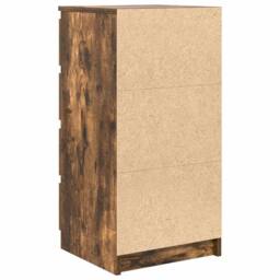 Berkfield Home Sideboard Smoked Oak 37.5x35x76 cm Engineered Wood in Brown - thumbnail 8