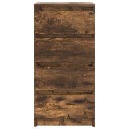 Berkfield Home Sideboard Smoked Oak 37.5x35x76 cm Engineered Wood in Brown - thumbnail 6