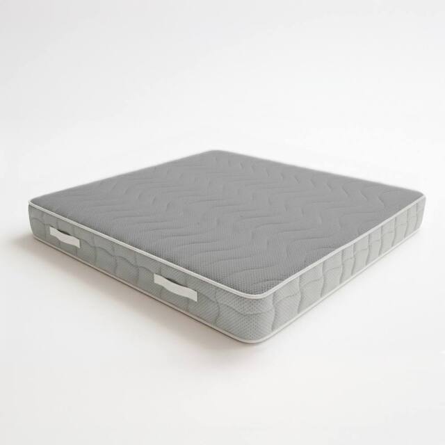 The White Stone Memory Foam Mattress 20cm 9-Zone Hypoallergenic in White - Size: Single - image 1