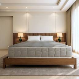The White Stone Memory Foam Mattress 20cm 9-Zone Hypoallergenic in White - Size: Single - thumbnail 5