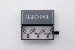 Marco Paul Silver Stag Head Candle Pins Stag Accessories Reindeer Candle - thumbnail 4