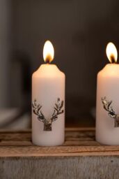Marco Paul Silver Stag Head Candle Pins Stag Accessories Reindeer Candle - thumbnail 6