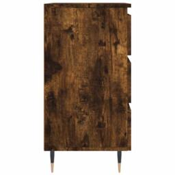Berkfield Home Bedside Cabinets 2 pcs Smoked Oak 40x35x69 cm Engineered Wood in Brown - Size: 40 x 35 x 69 cm - thumbnail 7