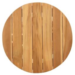 Berkfield Home Garden Side Table √ò50x49.5 cm Solid Wood Teak in Brown - Size: 50x49.5 cm - thumbnail 5