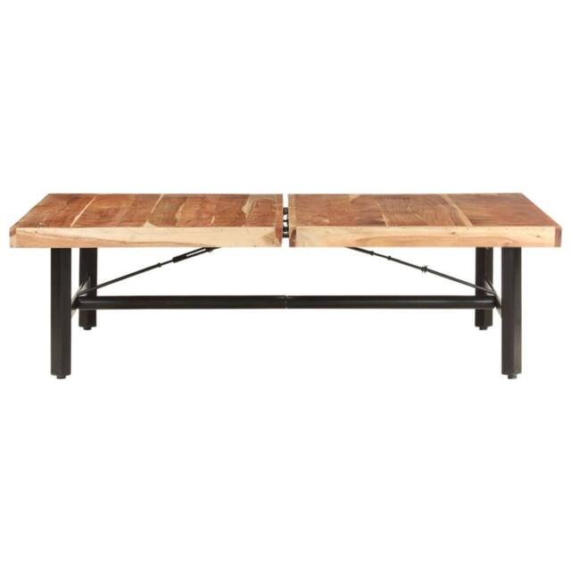 Berkfield Home Coffee Table 142x90x42 cm Solid Acacia Wood in Brown - Size: 142 x 90 x 42 cm - image 1