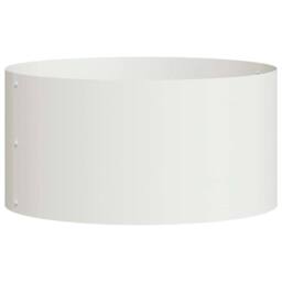 Berkfield Home White White Metal Planters White Metal 40 cm diameter Metal Planters - thumbnail 5
