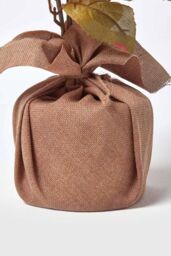 Homescapes Yellow & Golden Artificial Sunflower Arrangement in Burlap Pot - thumbnail 3