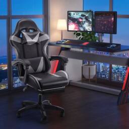 EONLION Ergonomic Gaming Chair Executive Office Computer in Black - Size: 100 cm - thumbnail 3