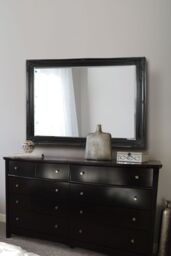 MirrorOutlet Buxton Black Large Leaner Mirror 140 x 109 CM - Size: 1 Pack - thumbnail 2