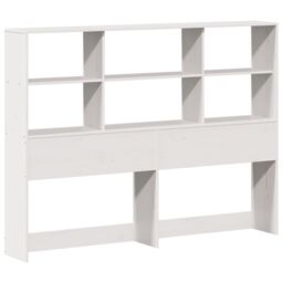 Berkfield Home Bookcase Bed without Mattress White 160x200cm Solid Wood Pine - Size: 160x200 cm - thumbnail 6