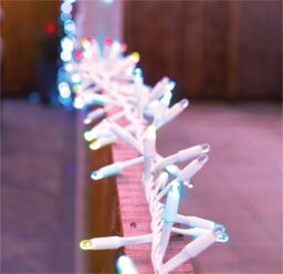 Xmas Haus Cluster Lights White Rubber IP65 5m/250 LED Colour Change - thumbnail 6