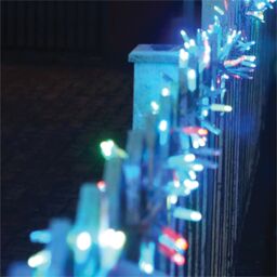 Xmas Haus Cluster Lights White Rubber IP65 5m/250 LED Colour Change - thumbnail 1