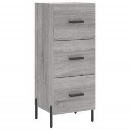 Berkfield Home Highboard Grey Sonoma 34.5x34x180 cm Engineered Wood - thumbnail 5