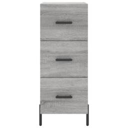 Berkfield Home Highboard Grey Sonoma 34.5x34x180 cm Engineered Wood - thumbnail 6
