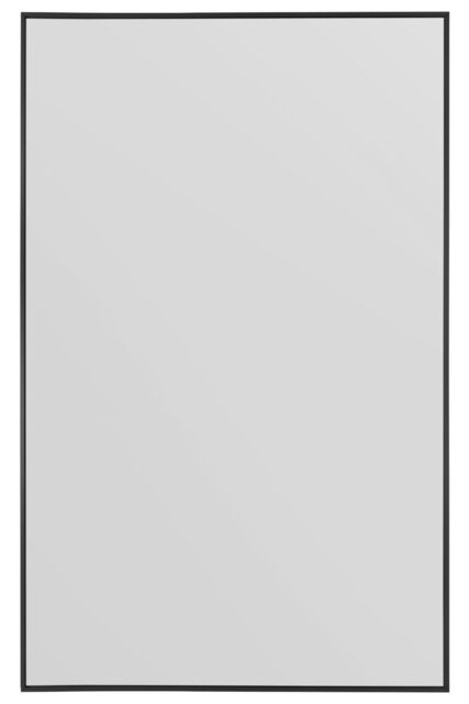 "MirrorOutlet Black Aluminium Edged Wall Leaner Mirror 68"" X 43"" (174 X 110CM) - Size: 1 Pack" - image 1