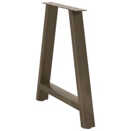 Berkfield Home Coffee Table Legs A-Shaped 2 pcs 80x(72-73) cm Steel in Black - thumbnail 4