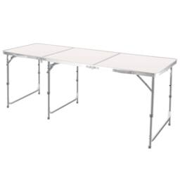 Ventryn 6ft Folding Table Chair Set for Outdoor Party Picnic BBQ & Stall in Silver - thumbnail 3