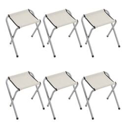 Ventryn 6ft Folding Table Chair Set for Outdoor Party Picnic BBQ & Stall in Silver - thumbnail 5