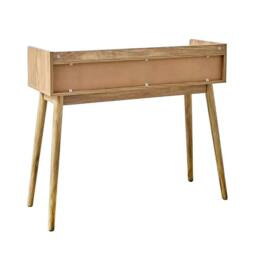 CALICOSY PALMO 2-Drawer Console Table With Rattan Fronts in Light Brown - thumbnail 9