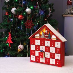 Netagon Wooden Advent Calendar in Red - thumbnail 6