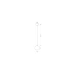 Netlighting Portoryko 17cm Wire Frame Pendant Ceiling Light Light Brown Chrome - thumbnail 2