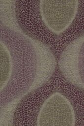 Homescapes Modern Curve Jacquard Curtain Tie Back Pair in Purple - thumbnail 3